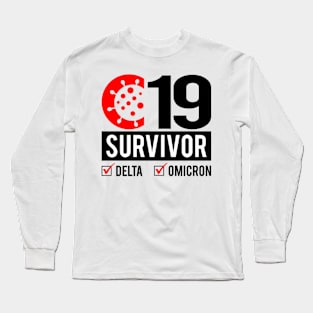 Covid Survivor T Shirt Long Sleeve T-Shirt